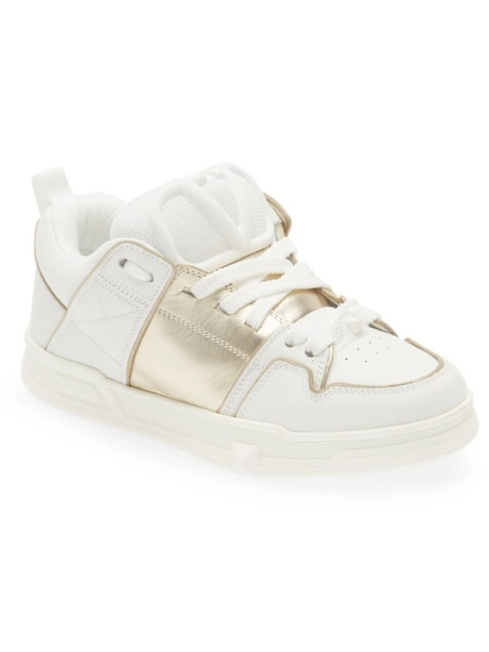 Valentino Garavani Women's Open Skate Sneaker Shoes White Leather Size 38 / US 8
